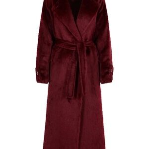 ✨ Max Mara Alpaca Wool Long Belted Coat | Made in Italy | US 8